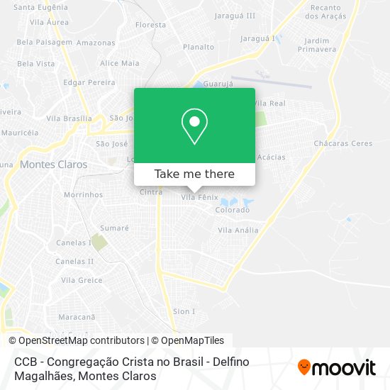 CCB - Congregação Crista no Brasil - Delfino Magalhães map
