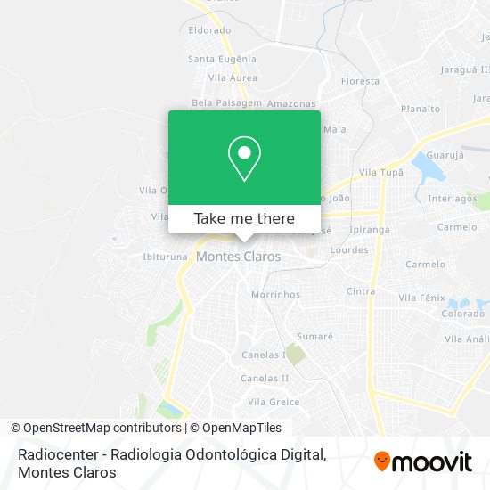 Mapa Radiocenter - Radiologia Odontológica Digital