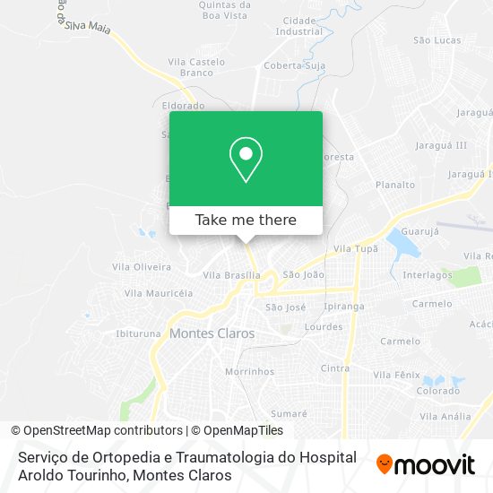 Serviço de Ortopedia e Traumatologia do Hospital Aroldo Tourinho map