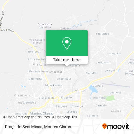Praça do Sesi Minas map