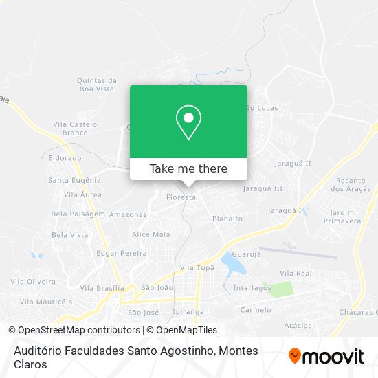 Auditório Faculdades Santo Agostinho map