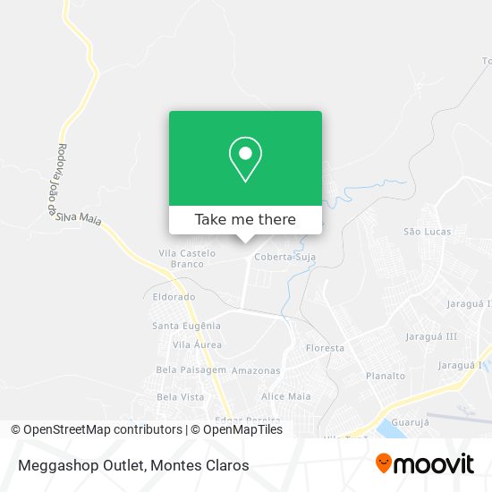 Mapa Meggashop Outlet