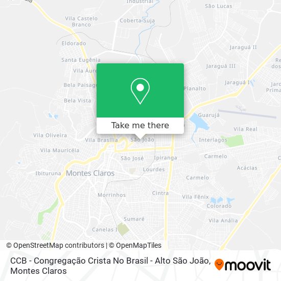 Mapa CCB - Congregação Crista No Brasil - Alto São João