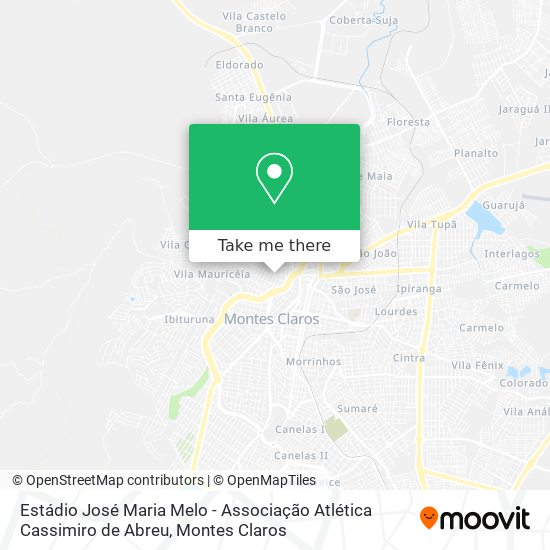 Mapa Estádio José Maria Melo - Associação Atlética Cassimiro de Abreu