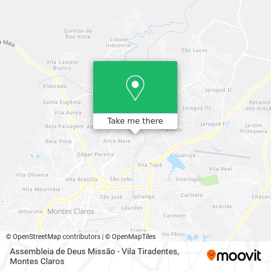 Assembleia de Deus Missão - Vila Tiradentes map