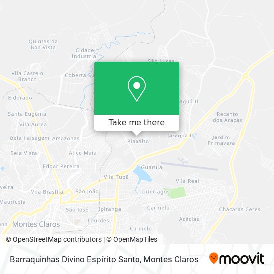 Barraquinhas Divino Espírito Santo map
