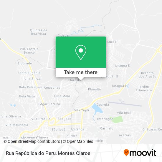 Rua República do Peru map