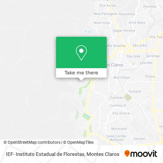 IEF- Instituto Estadual de Florestas map