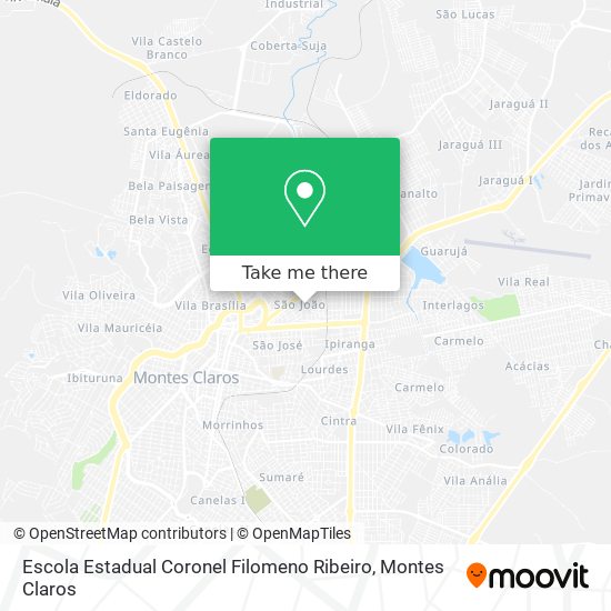 Mapa Escola Estadual Coronel Filomeno Ribeiro