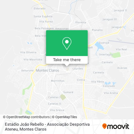 Estádio João Rebello - Associação Desportiva Ateneu map