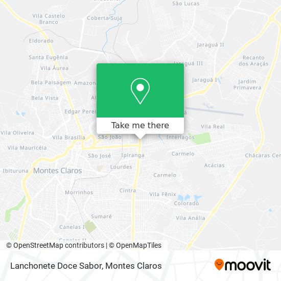 Lanchonete Doce Sabor map