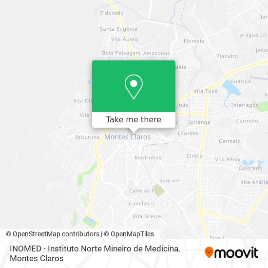INOMED - Instituto Norte Mineiro de Medicina map