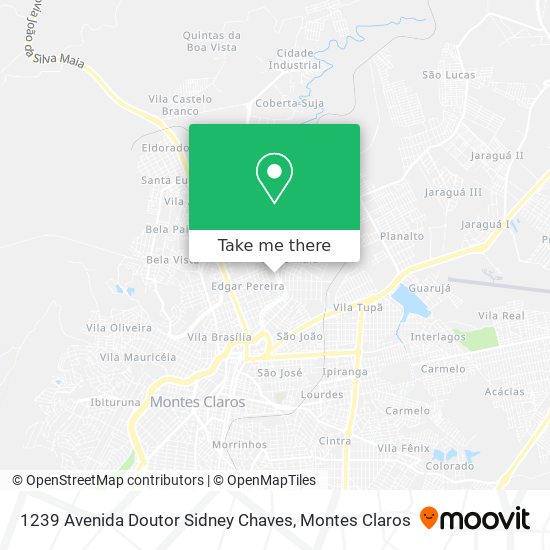 Mapa 1239 Avenida Doutor Sidney Chaves