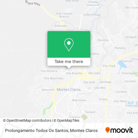 Prolongamento Todos Os Santos map