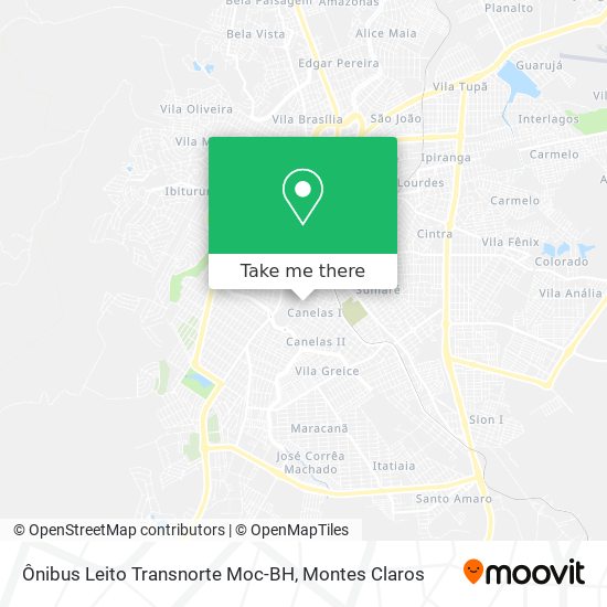 Ônibus Leito Transnorte Moc-BH map