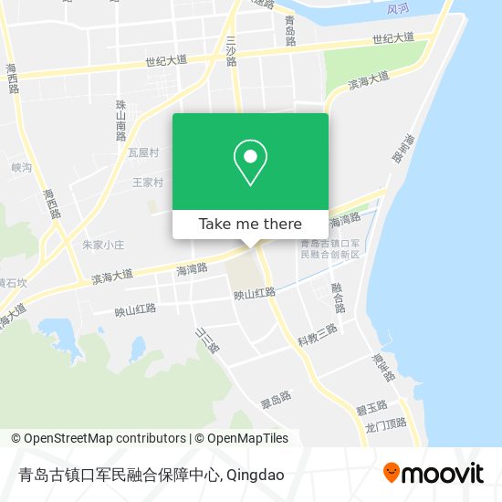 青岛古镇口军民融合保障中心 map