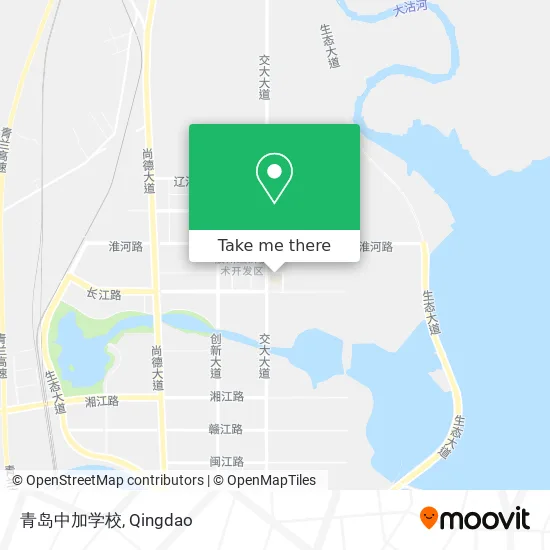 青岛中加学校 map