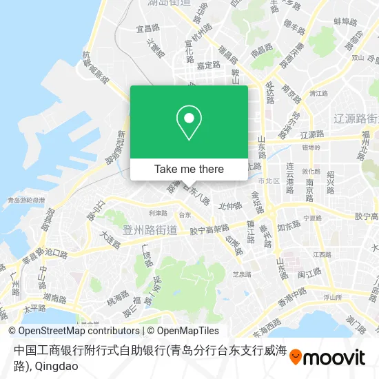 中国工商银行附行式自助银行(青岛分行台东支行威海路) map