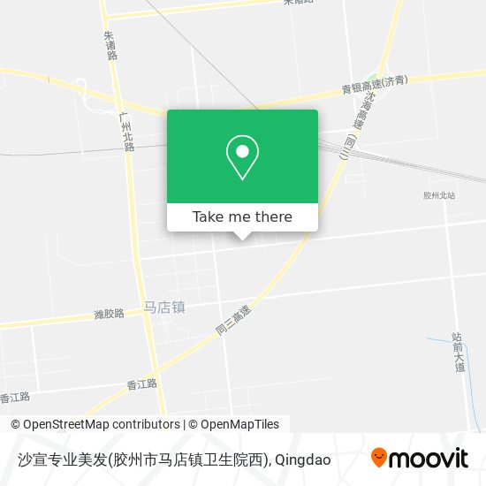 沙宣专业美发(胶州市马店镇卫生院西) map