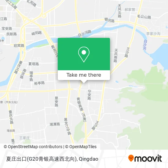 夏庄出口(G20青银高速西北向) map