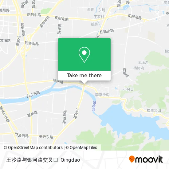 王沙路与银河路交叉口 map