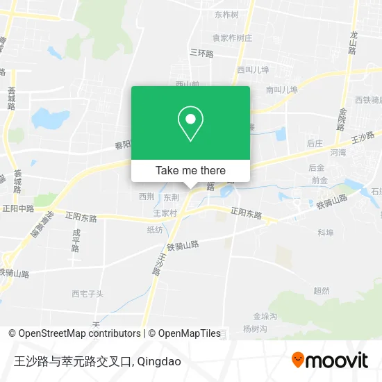 王沙路与萃元路交叉口 map
