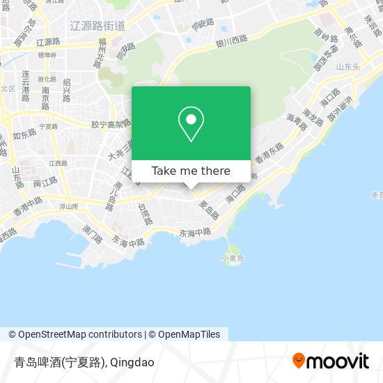 青岛啤酒(宁夏路) map