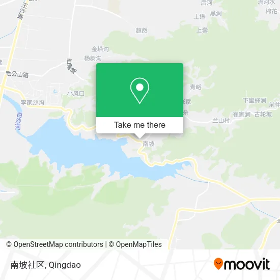 南坡社区 map