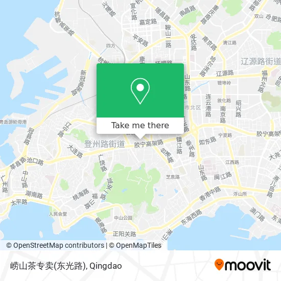 崂山茶专卖(东光路) map