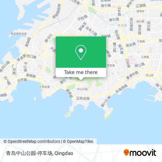 青岛中山公园-停车场 map