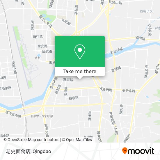 老史面食店 map