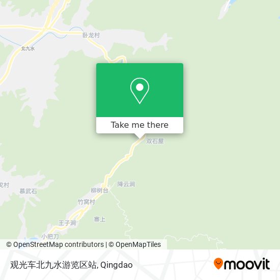 观光车北九水游览区站 map