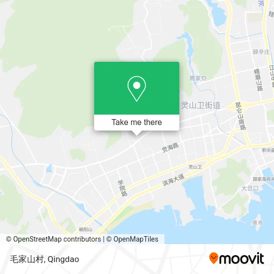 毛家山村 map