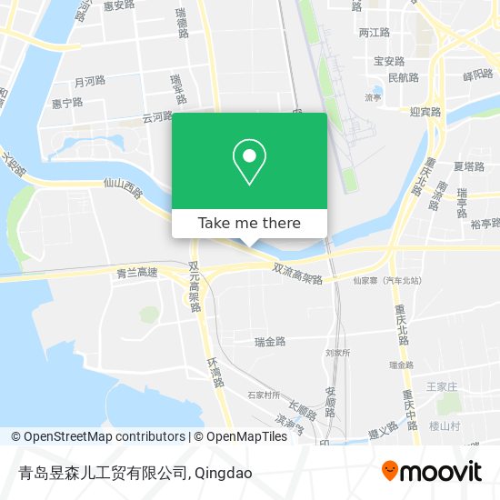 青岛昱森儿工贸有限公司 map