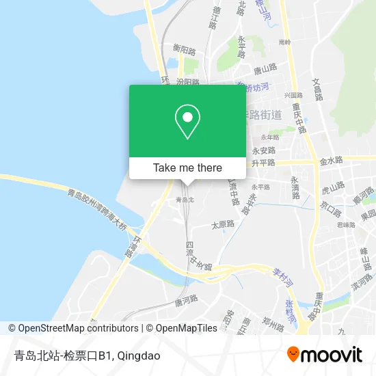 青岛北站-检票口B1 map