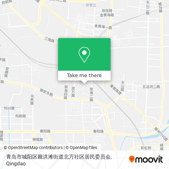 青岛市城阳区棘洪滩街道北万社区居民委员会 map