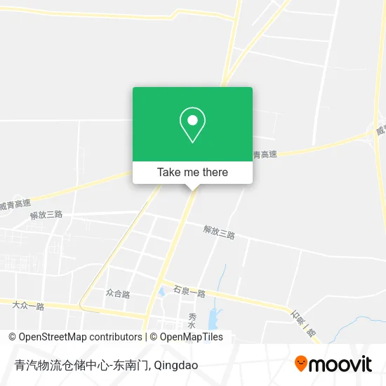 青汽物流仓储中心-东南门 map