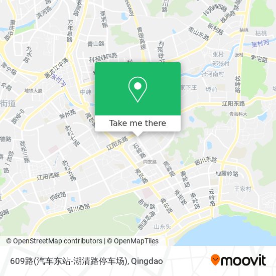 609路(汽车东站-湖清路停车场) map
