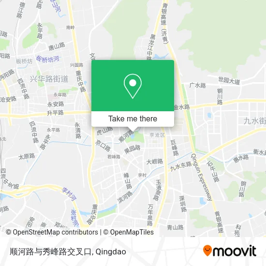 顺河路与秀峰路交叉口 map