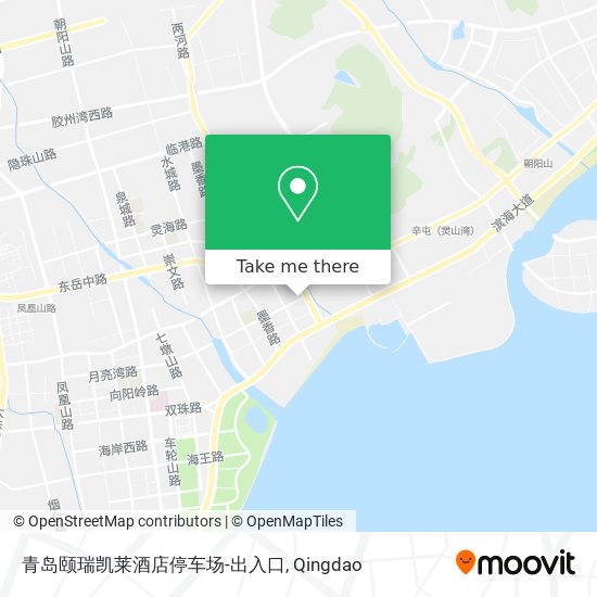青岛颐瑞凯莱酒店停车场-出入口 map