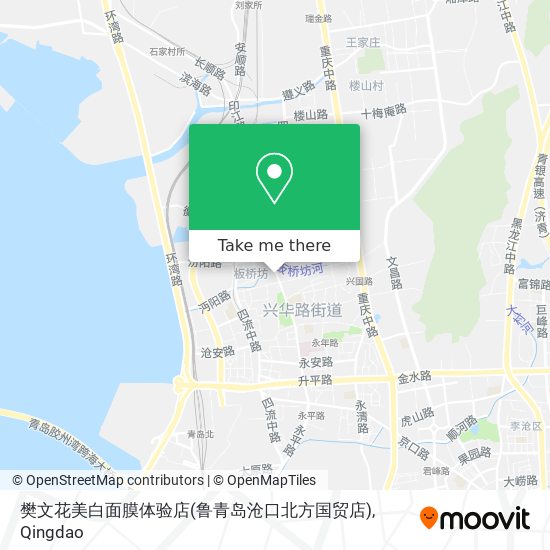 樊文花美白面膜体验店(鲁青岛沧口北方国贸店) map