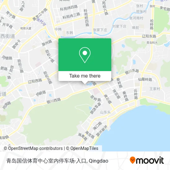 青岛国信体育中心室内停车场-入口 map