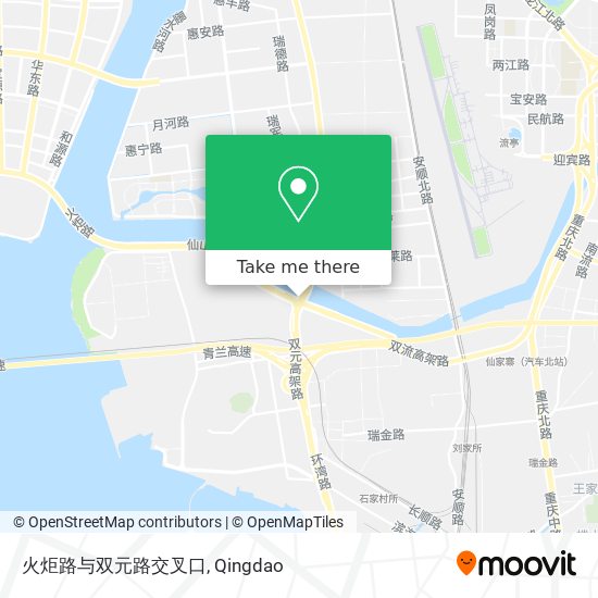 火炬路与双元路交叉口 map