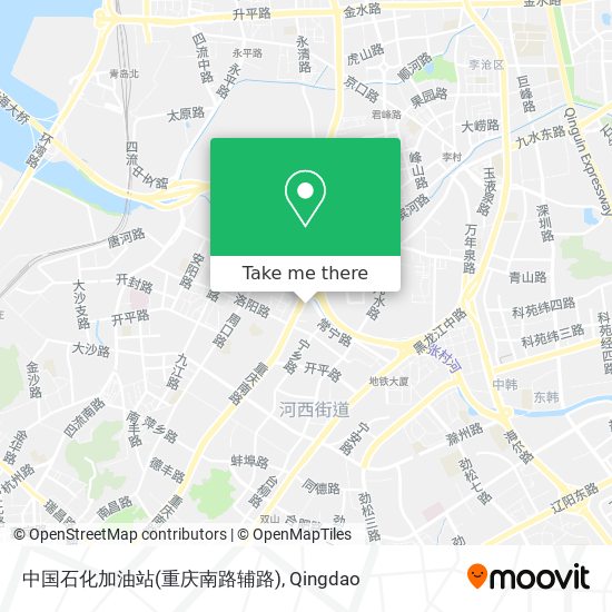 中国石化加油站(重庆南路辅路) map