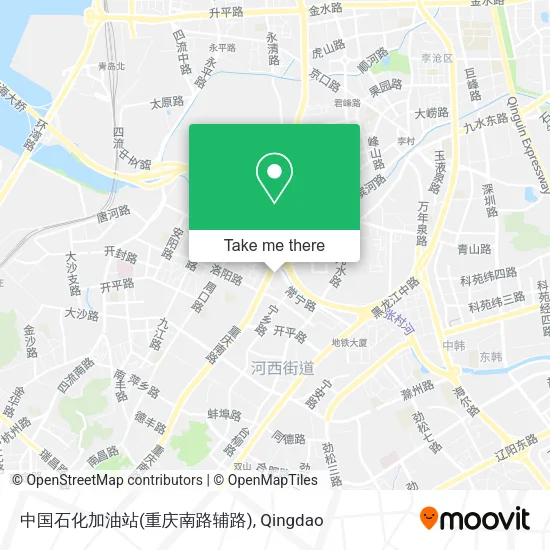 中国石化加油站(重庆南路辅路) map