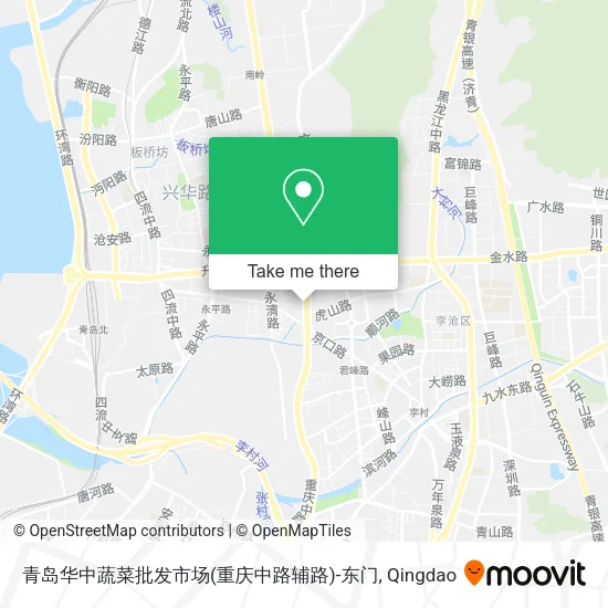 青岛华中蔬菜批发市场(重庆中路辅路)-东门 map