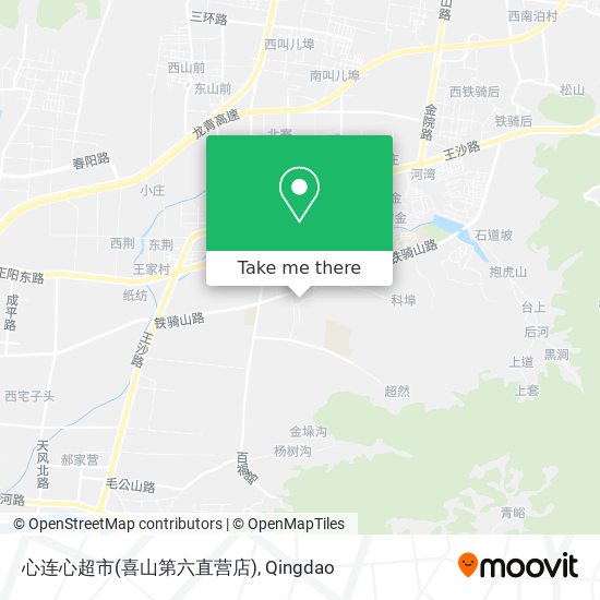 心连心超市(喜山第六直营店) map