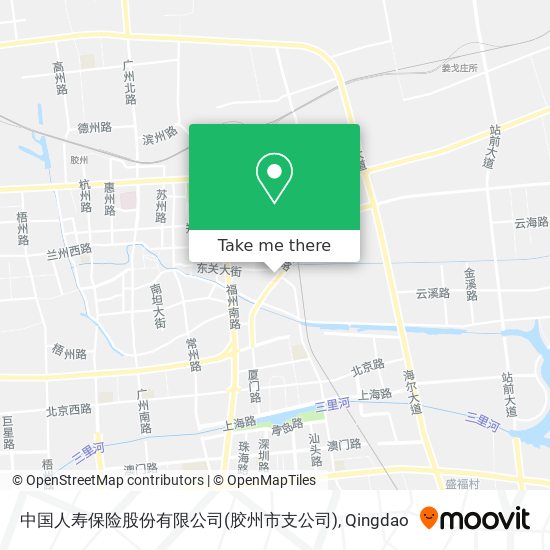 中国人寿保险股份有限公司(胶州市支公司) map