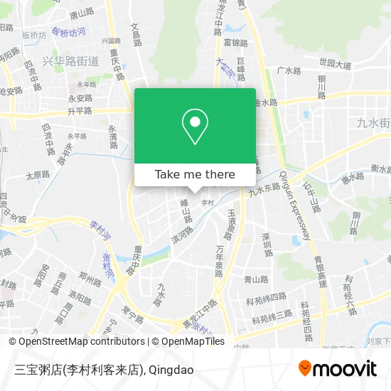 三宝粥店(李村利客来店) map