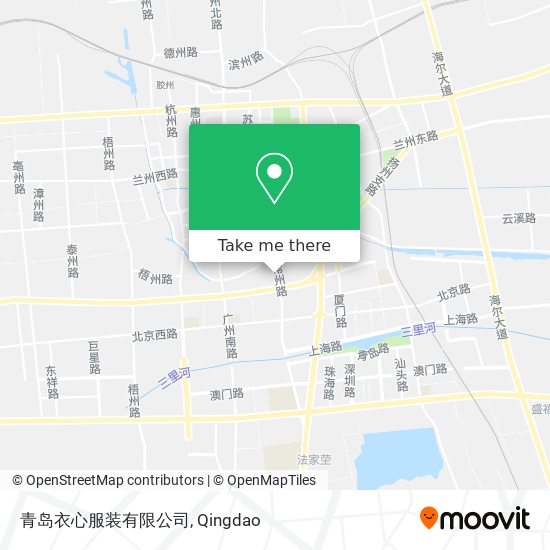 青岛衣心服装有限公司 map